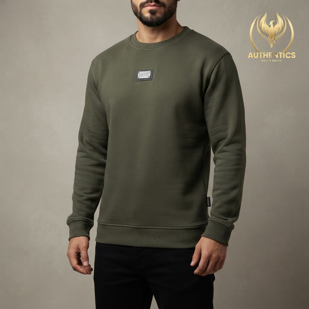 OVERSIZED: SWEATER VERDE-TERRA